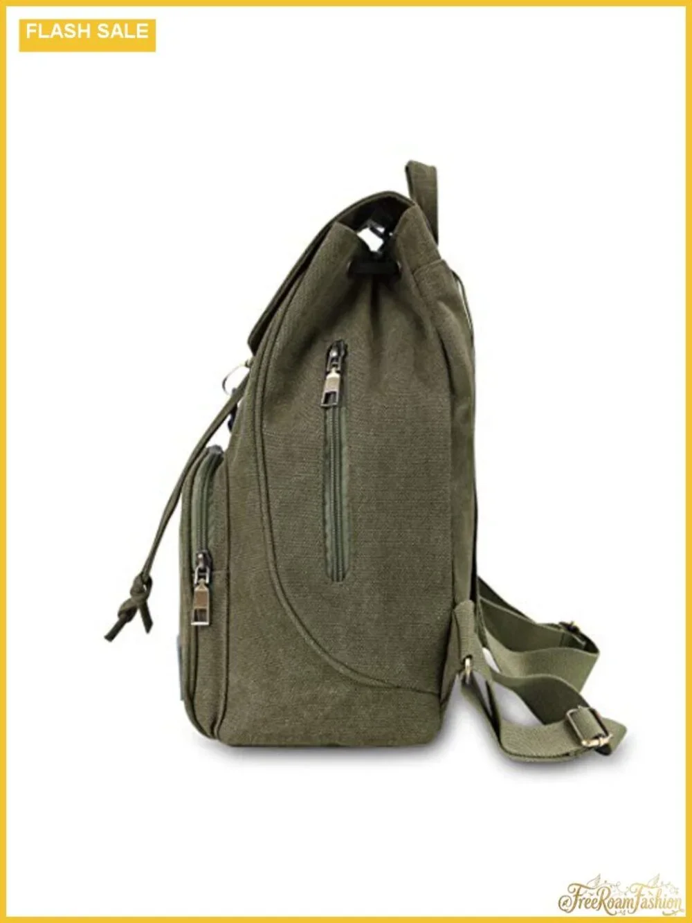 Canvas Fashion Backpack Casual Outdoor Daypack Multipurpose Rucksack Hiking